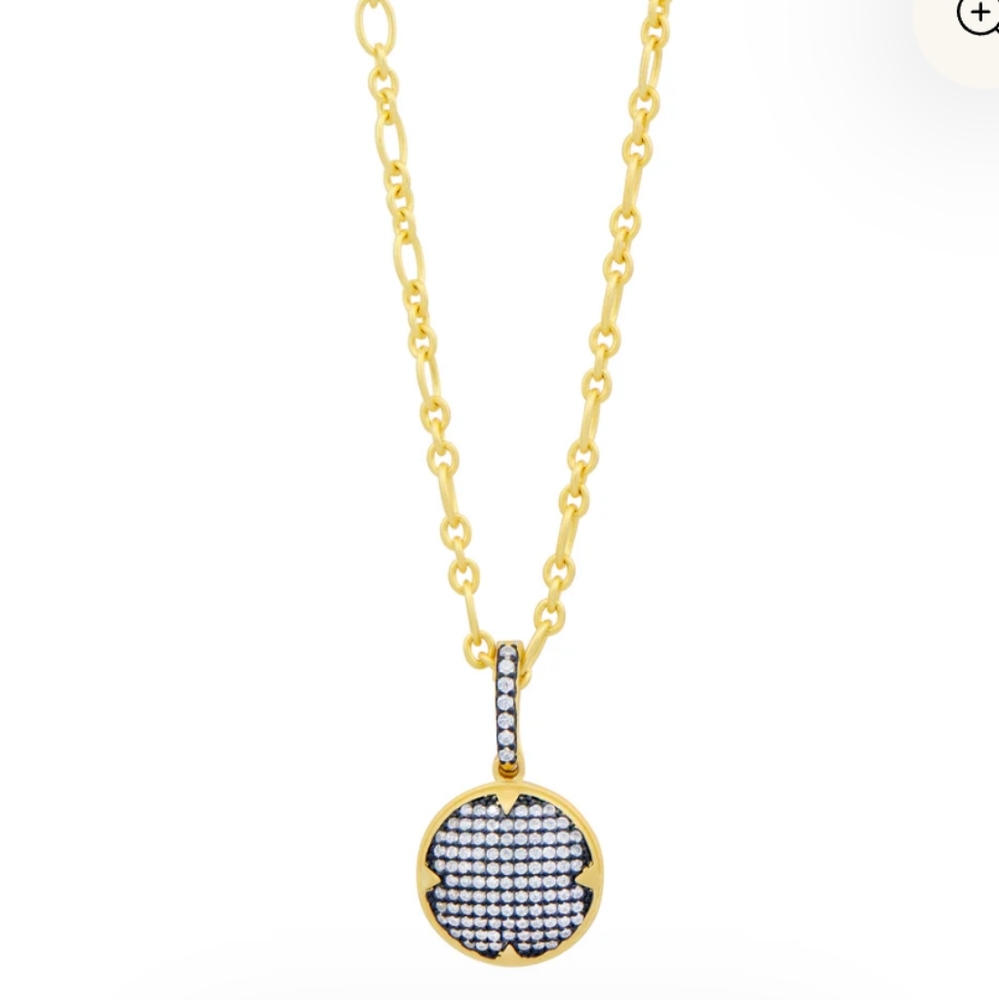 Freida Rothman Signature Times Square Pavé Short Pendant Necklace